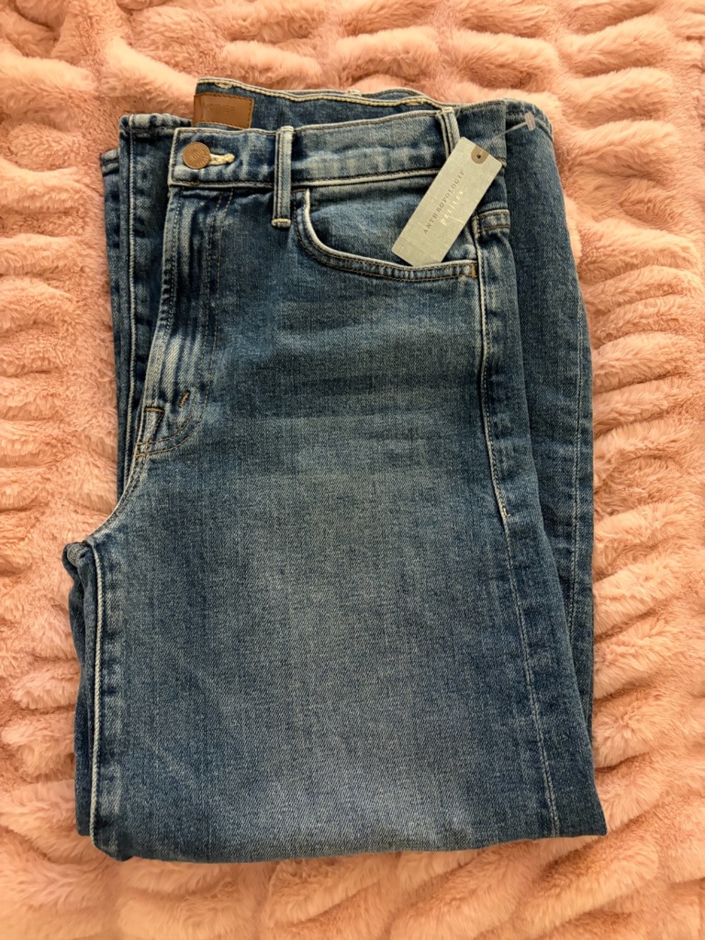 MOTHER the Hustler Roller Ankle High Rise Wide Leg Jeans - Picture 3 of 3